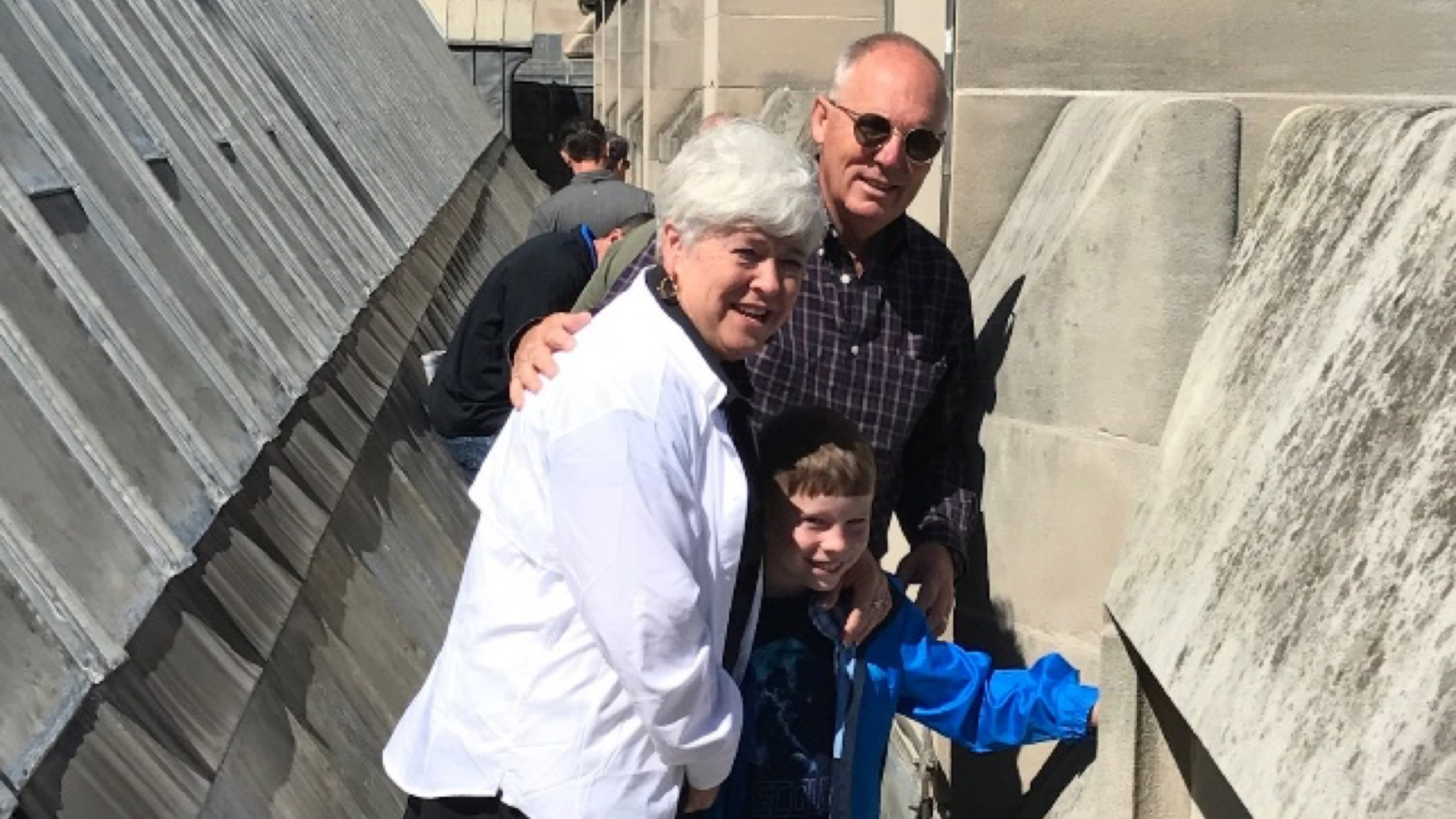 Paul, Susie and Will at the Washington National Cathedral